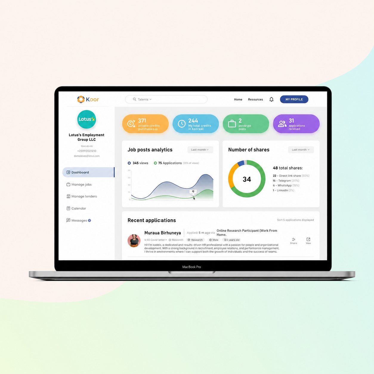 Koor Connect Web Application Project